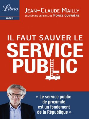 cover image of Il faut sauver le service public
